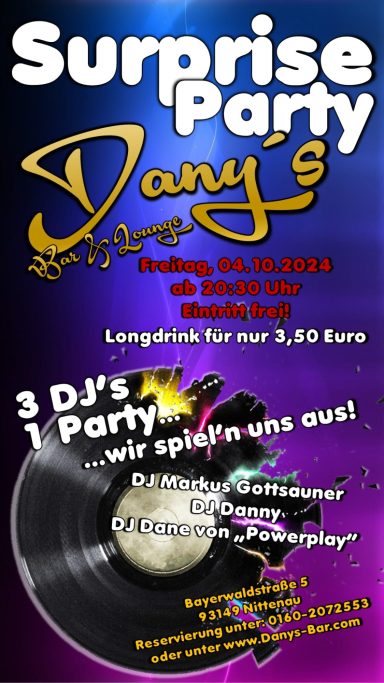 The Best of Schlager und Party Hits in Danys Bar und Lounge