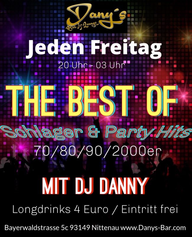 The Best of Schlager und Party Hits in Danys Bar und Lounge